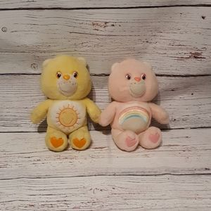 Care Bears - Funshine Bear & Cheer Bear -Lot of 2